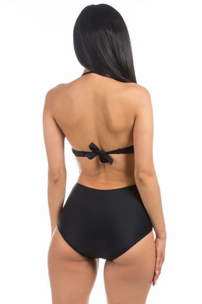 HIGH WAISTED TWO PIECE SWIMSUIT