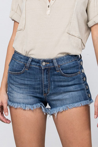 High Stretch Mid Rise Shorts