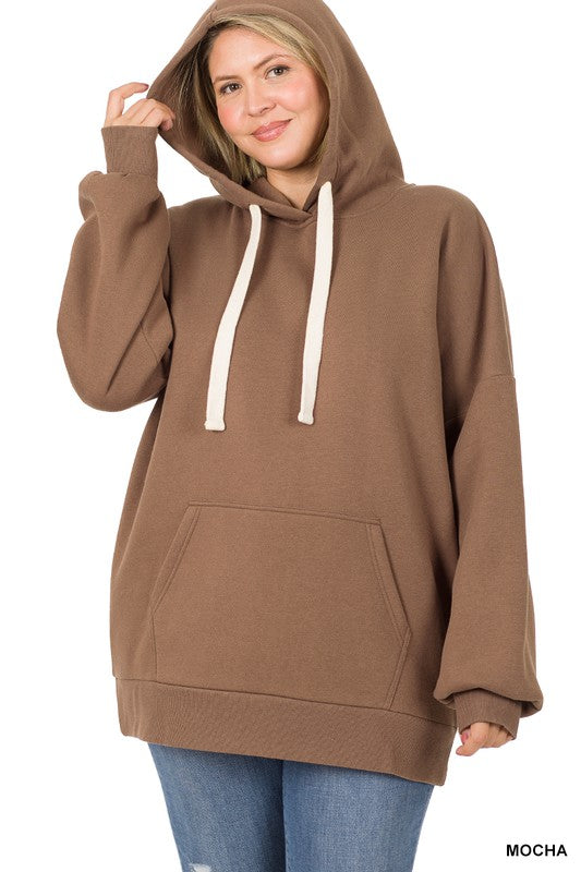 Plus Oversized Hoodie Longline Sweatshirt