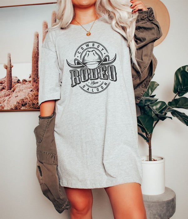 Cowboys Saloon Rodeo Show Graphic Boutique Tee