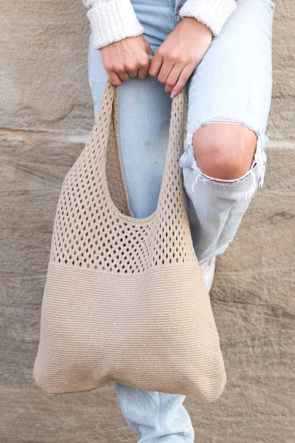 Soft Knit Hobo Bag