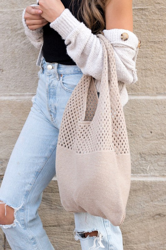 Soft Knit Hobo Bag