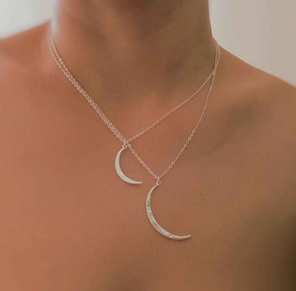 Crescent Duo Necklace Set Of 2