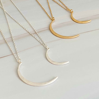 Crescent Duo Necklace Set Of 2