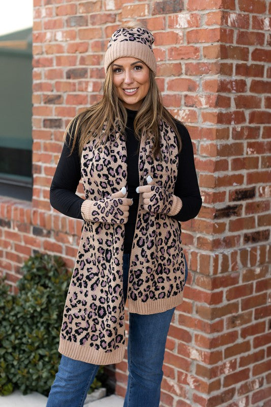 The Gemma Leopard Scarf