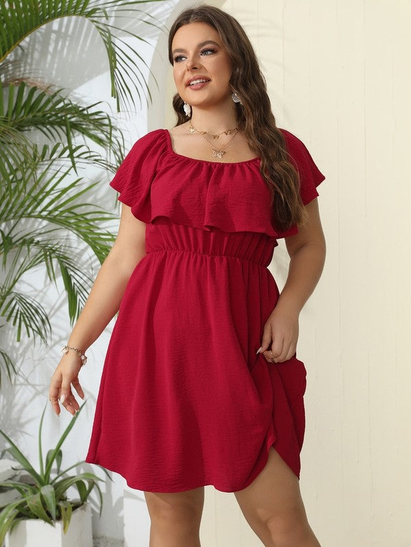 Women's Plus Size Off Shoulder Dress