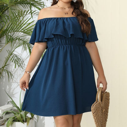 Women's Plus Size Off Shoulder Dress