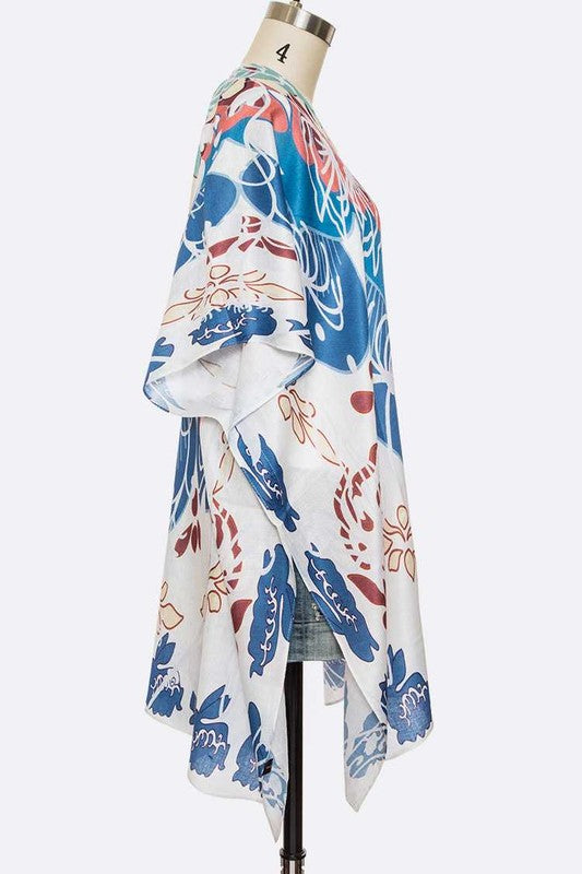 Madala Print Light Weight Kimono Cardigan