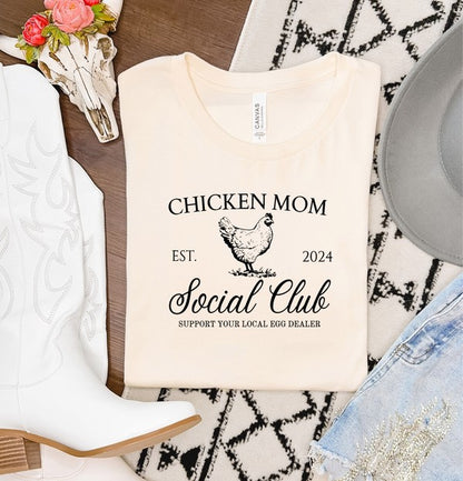 Chicken Mom Social Club Graphic Boutique Tee