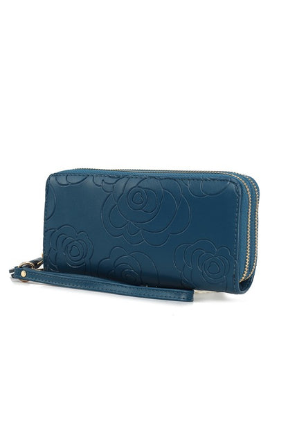 MKF Ellie Genuine Leather Flower Wallet by Mia K