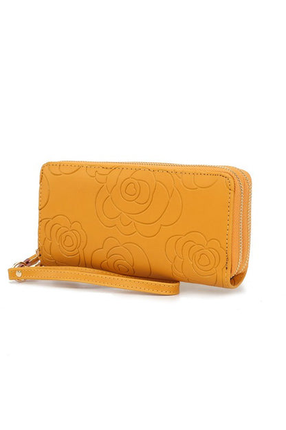 MKF Ellie Genuine Leather Flower Wallet by Mia K