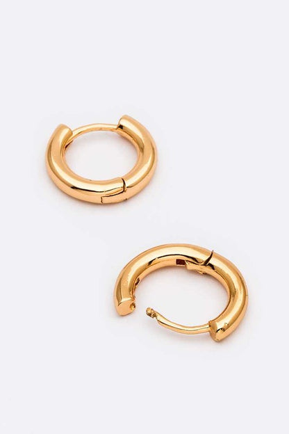 14MM Shinny Ear Hugger Hoops