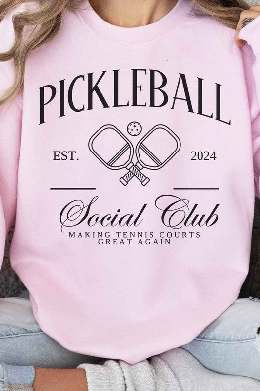 PICKLEBALL SOCIAL CLUB GRAPHIC SWEATSHIRT