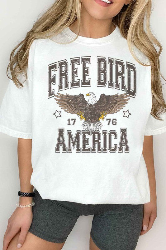 FREE BIRD AMERICA GRAPHIC TEE