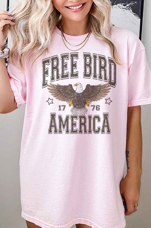 FREE BIRD AMERICA GRAPHIC TEE