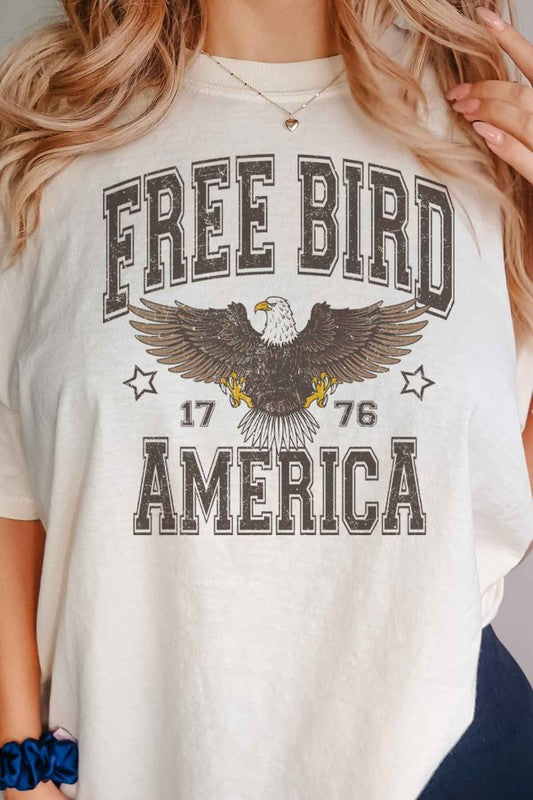 FREE BIRD AMERICA GRAPHIC TEE