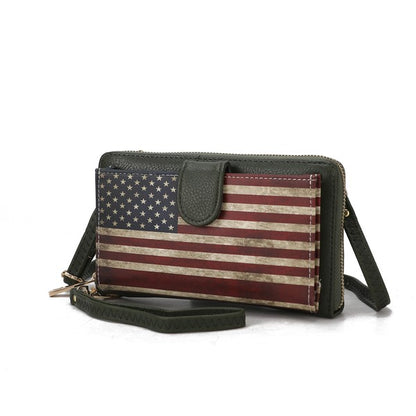 MKF Kiara Wallet FLAG Crossbody Bag by Mia K