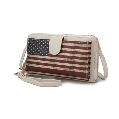 MKF Kiara Wallet FLAG Crossbody Bag by Mia K