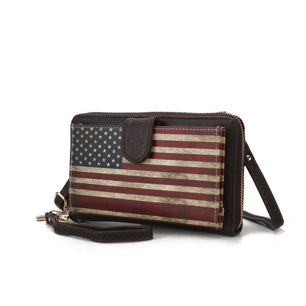 MKF Kiara Wallet FLAG Crossbody Bag by Mia K