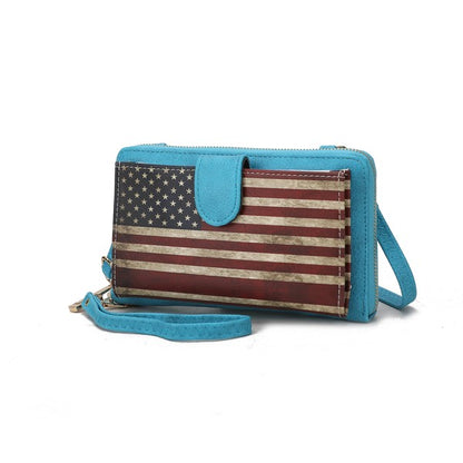 MKF Kiara Wallet FLAG Crossbody Bag by Mia K