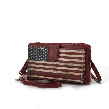 MKF Kiara Wallet FLAG Crossbody Bag by Mia K