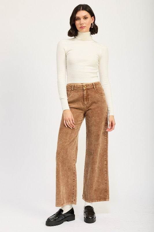 DISTRESSED CORDUROY PANTS