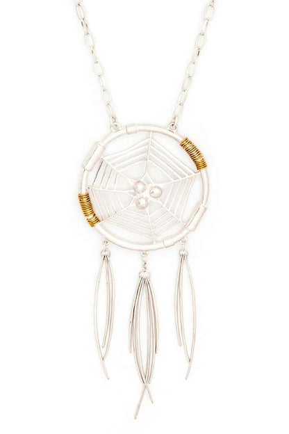 Dream Catcher Pendant Necklace Set