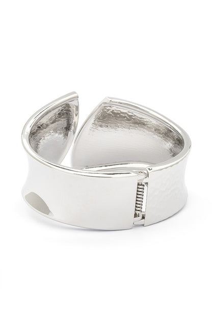 Mix Texture Iconic Hinged Bangle