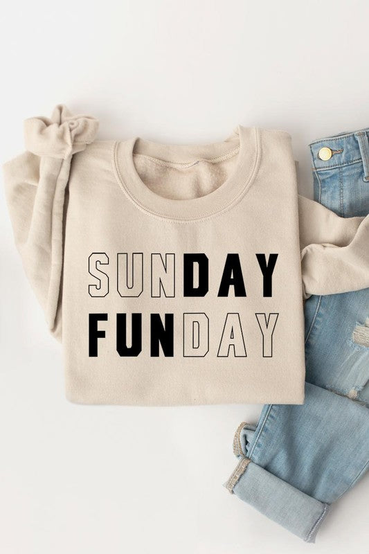 Sunday Funday Graphic Fleece Sweatshirts