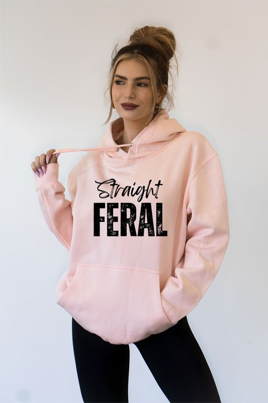 Straight Feral Graphic Hoodie