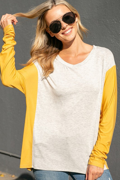 COLORBLOCK BOXY TOP