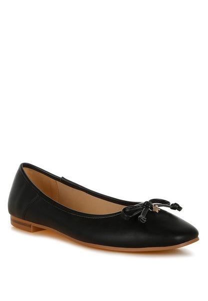 Enchanted Faux Leather Casual Ballerinas