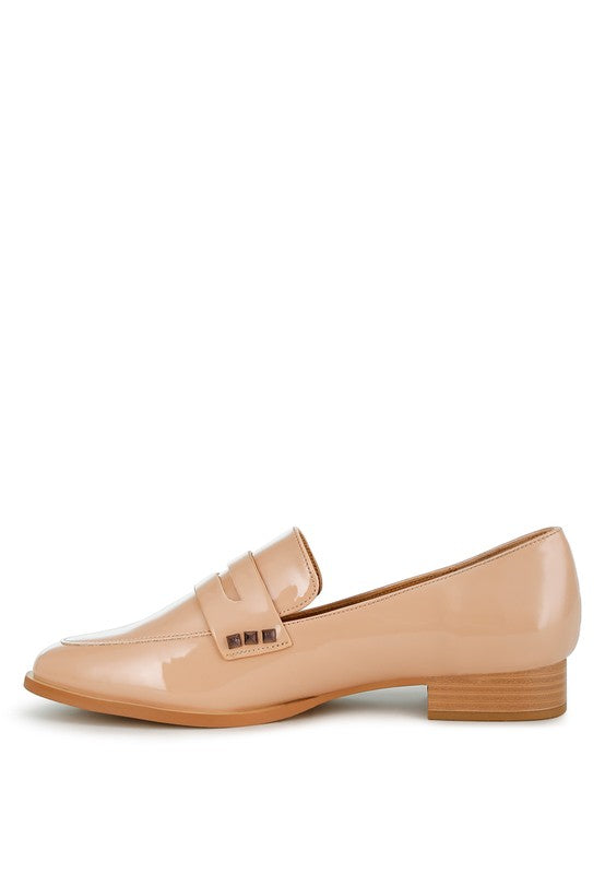 Noshiya Patent Pleather Penny Loafers