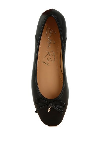 Enchanted Faux Leather Casual Ballerinas