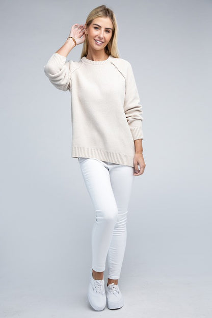 Raglan Chenille Sweater