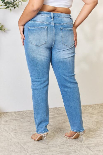 RISEN Full Size Mid Rise Skinny Jeans